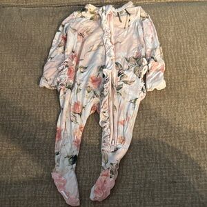 Posh Peanut Pink Floral Footie